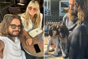 Heidi Klum aime les chiens