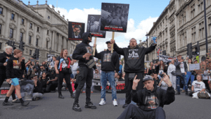 Manifestation contre l’interdiction des American Bully XL