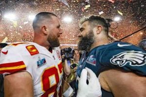 Les frères Kelce imaginent le meilleur chien quarterback